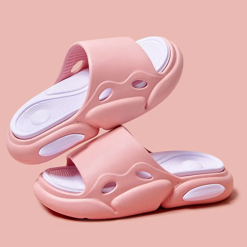 Color Block Arch Support Non-Slip Home Slides