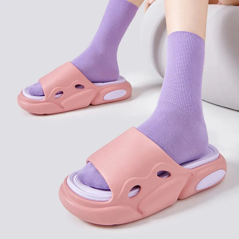 Color Block Arch Support Non-Slip Home Slides