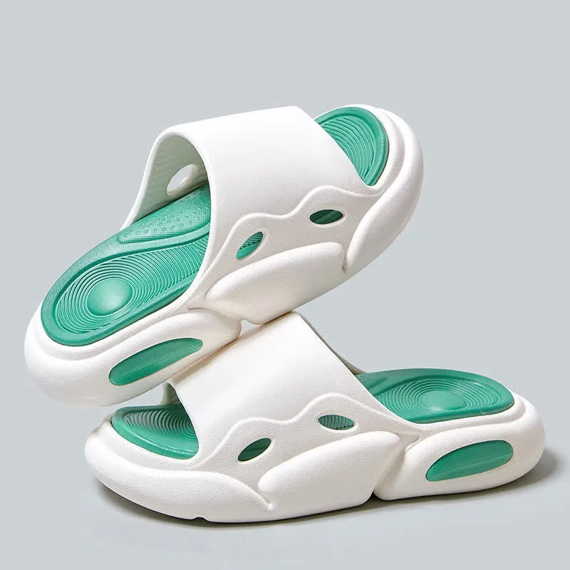 Color Block Arch Support Non-Slip Home Slides