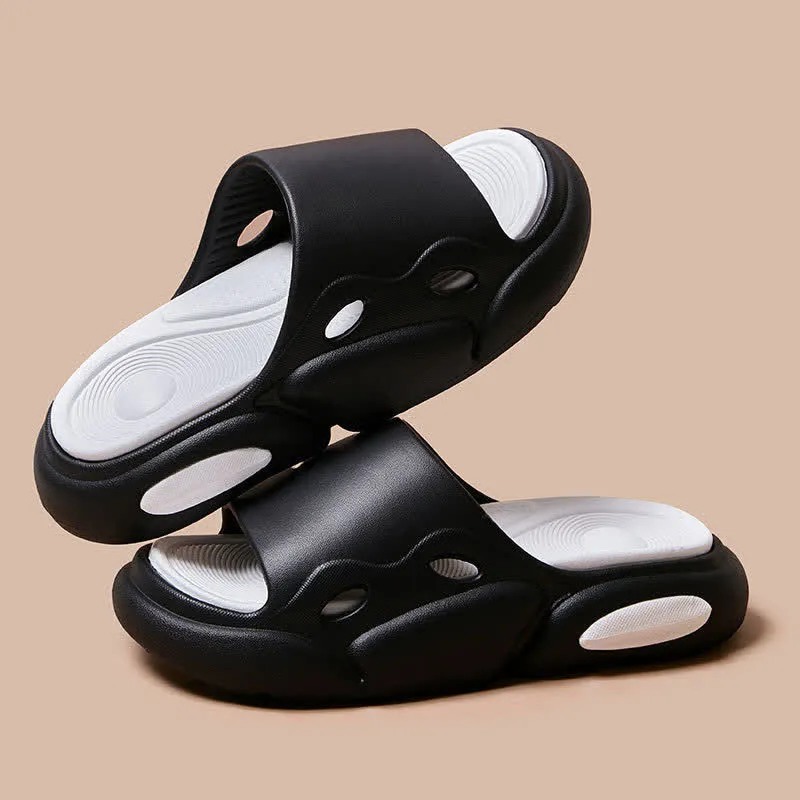 Color Block Arch Support Non-Slip Home Slides