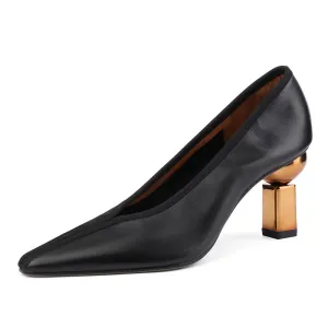 Courtney V Cut Vintage Novelty Heels