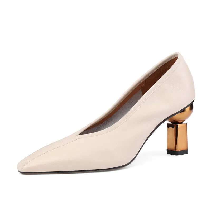 Courtney V Cut Vintage Novelty Heels