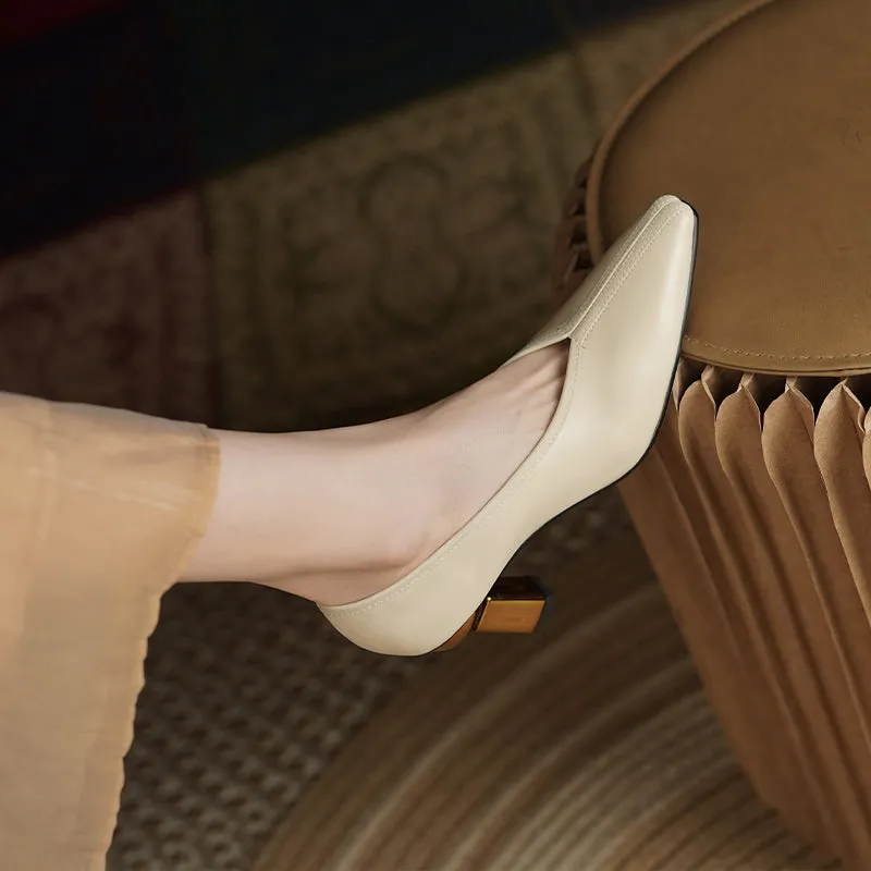 Courtney V Cut Vintage Novelty Heels