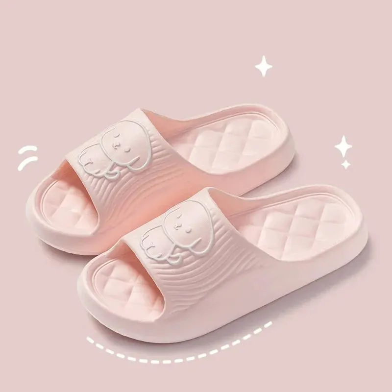 Cute Couple Pillow Slippers – Non-Slip Indoor Sandals