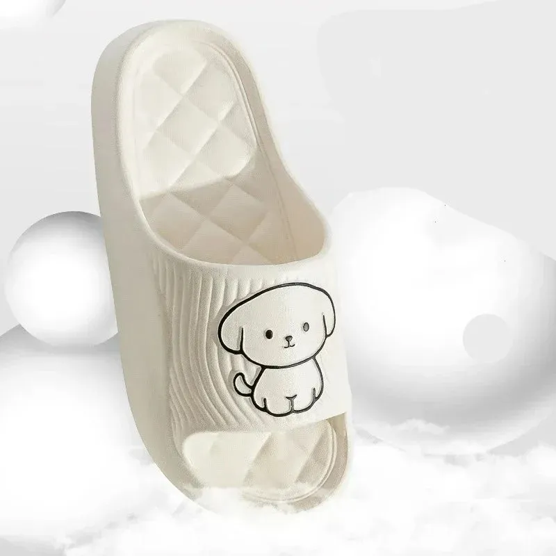 Cute Couple Pillow Slippers – Non-Slip Indoor Sandals