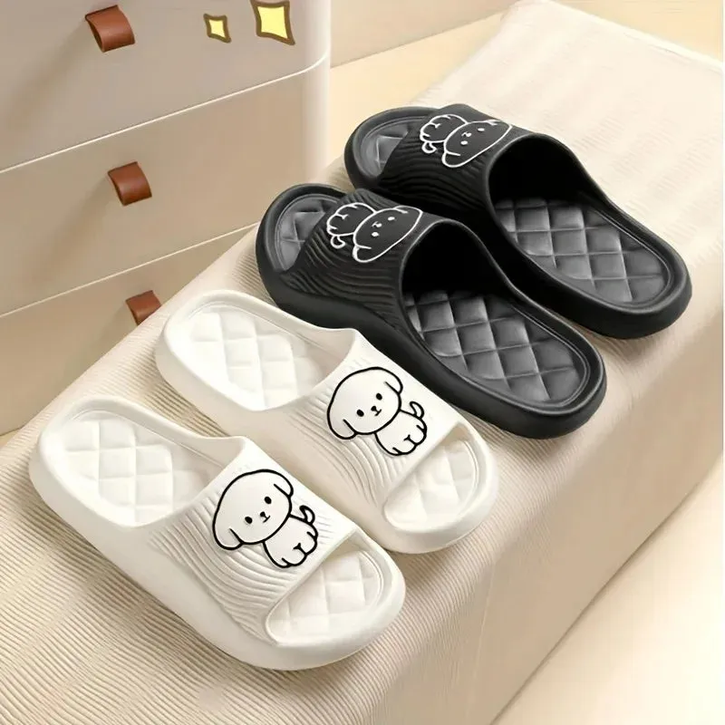 Cute Couple Pillow Slippers – Non-Slip Indoor Sandals