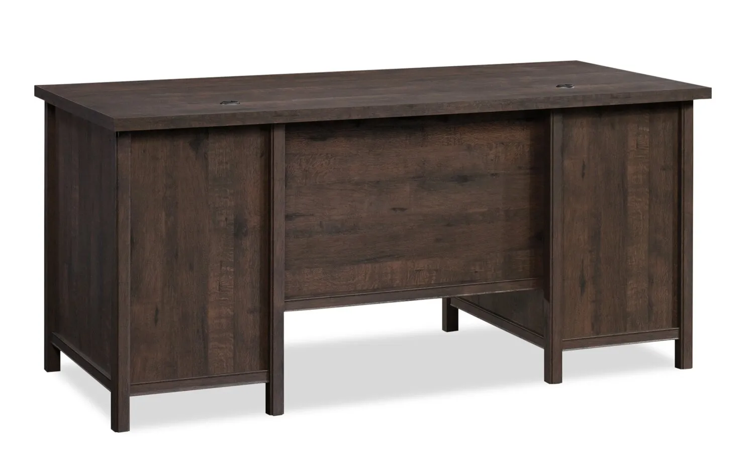 Darrington Executive Desk - Coffee Oak