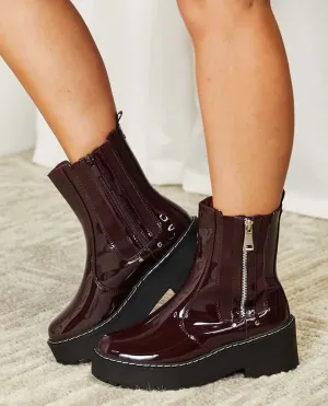 Detroit Platform Boots | Wine