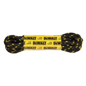 DeWalt Black and Yellow Boot Laces - High-Quality Replacement Laces for Safety Footwear