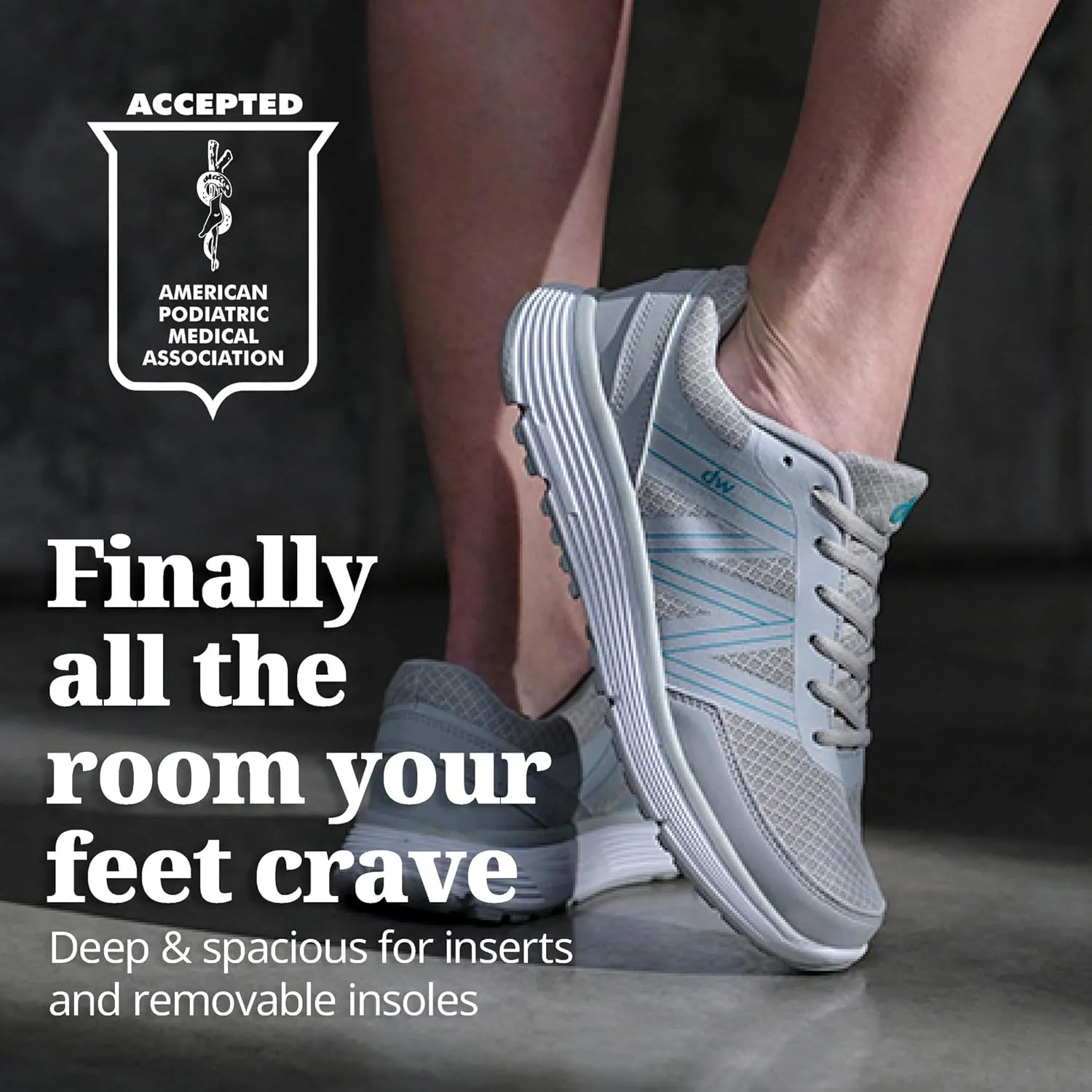 Diawin Wide Shoes for Women  Wide Toe Box, Smooth Interior, Breathable Design, Extra Depth  Perfect for Hallux, Sensitive, Swollen, Diabetic Feet, All-Day Comfort, Lightweight Walking & Foot Support