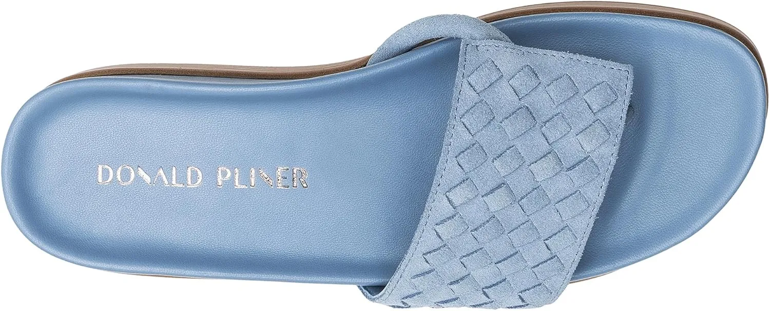 Donald Pliner Women's Fifi Slide Sandals, Women's Summer Sandals, Womens Shoes, Comfortable Open-Toe Casual Flats
