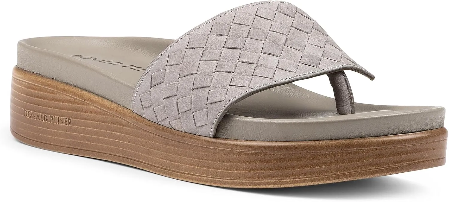 Donald Pliner Women's Fifi Slide Sandals, Women's Summer Sandals, Womens Shoes, Comfortable Open-Toe Casual Flats