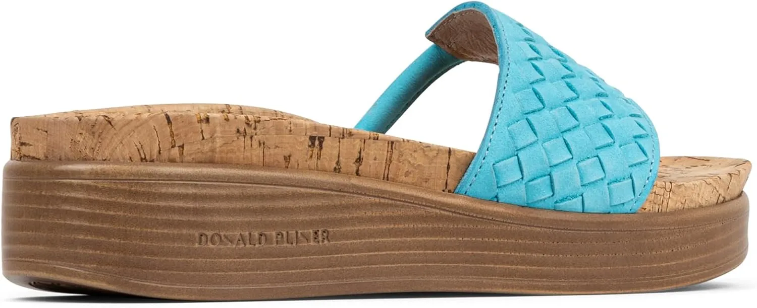 Donald Pliner Women's Fifi Slide Sandals, Women's Summer Sandals, Womens Shoes, Comfortable Open-Toe Casual Flats