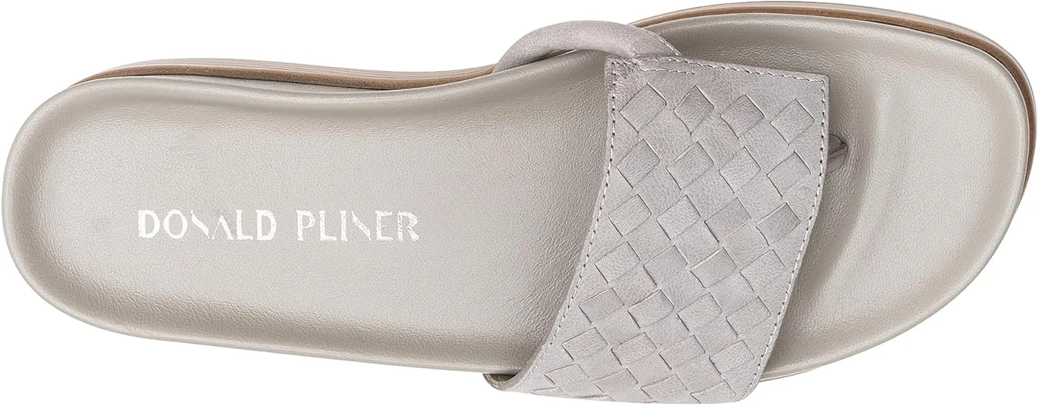 Donald Pliner Women's Fifi Slide Sandals, Women's Summer Sandals, Womens Shoes, Comfortable Open-Toe Casual Flats