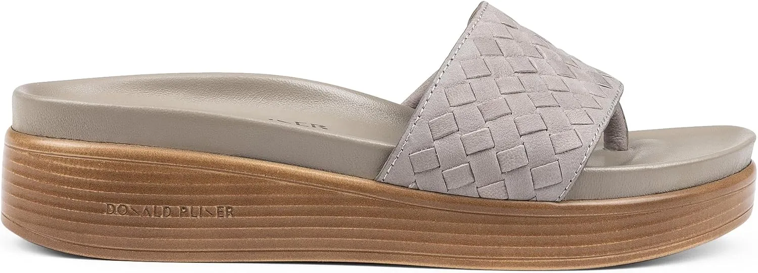 Donald Pliner Women's Fifi Slide Sandals, Women's Summer Sandals, Womens Shoes, Comfortable Open-Toe Casual Flats