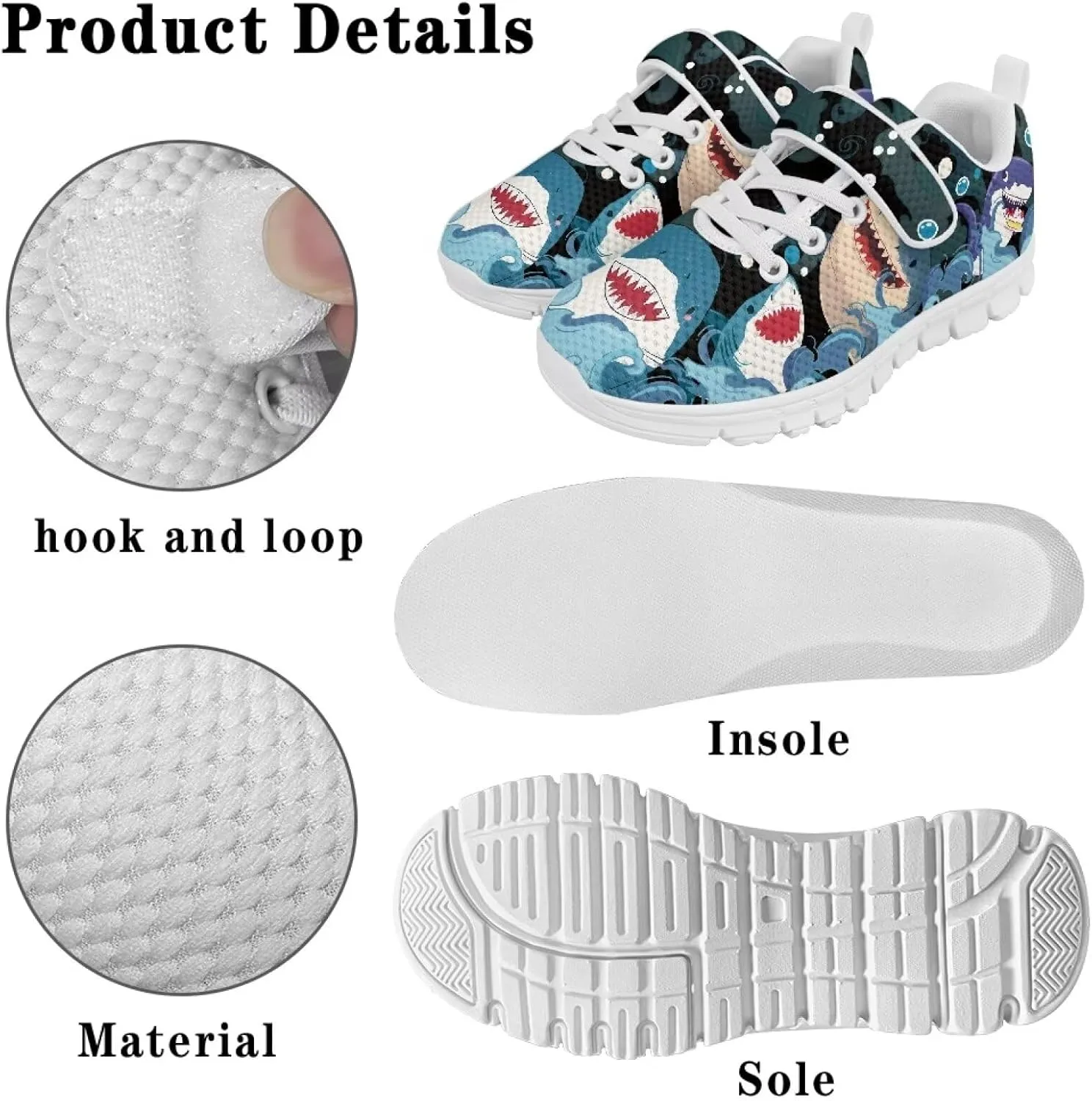 Doojoayie Boys Tennis Shoes Lightweight Little Kids Casual School Shoes Gym Shoes