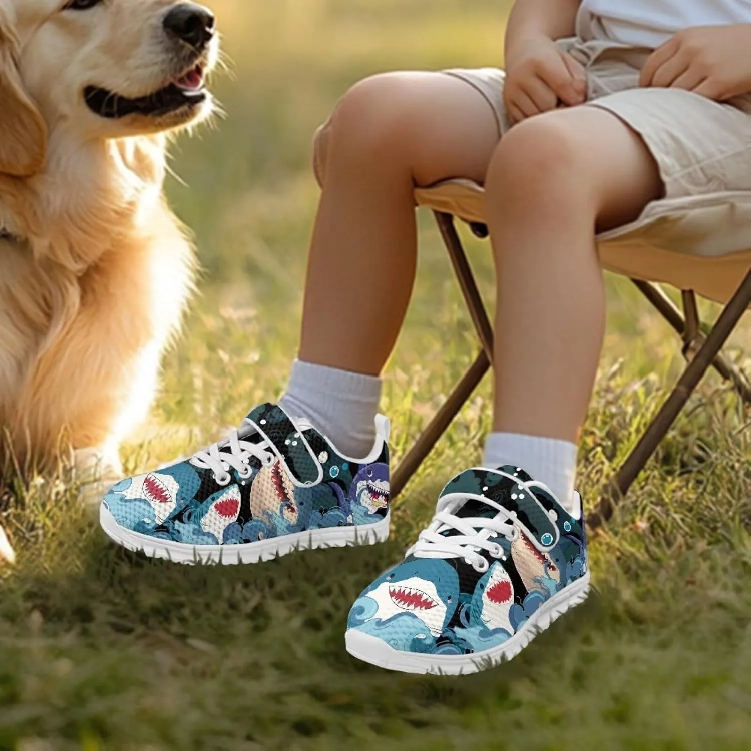 Doojoayie Boys Tennis Shoes Lightweight Little Kids Casual School Shoes Gym Shoes
