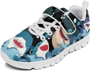 Doojoayie Boys Tennis Shoes Lightweight Little Kids Casual School Shoes Gym Shoes