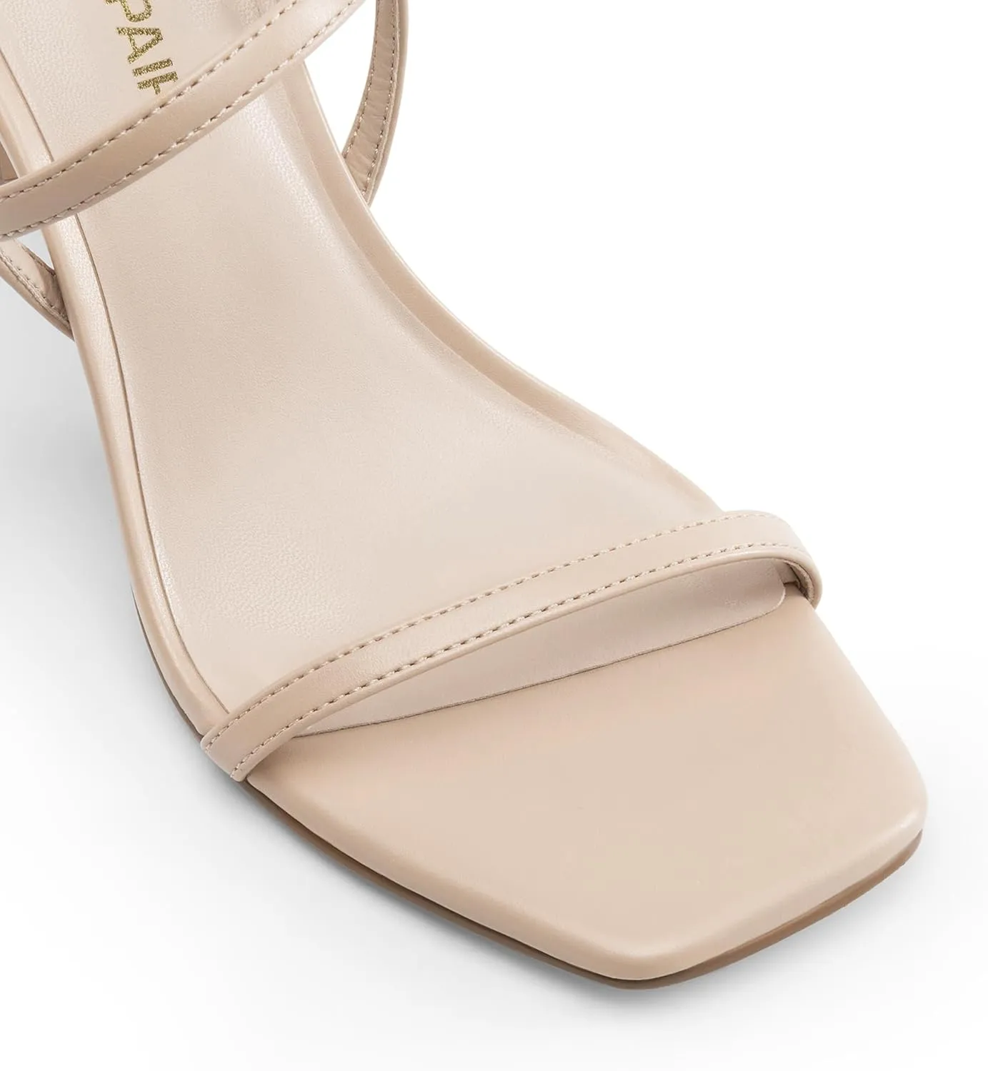 DREAM PAIRS Womens Slingback Heels High Stilettos Open Square Toe Ankle Strap Pumps Sexy Comfort Strappy Dress Shoes Wedding Bridal Heeled Sandals