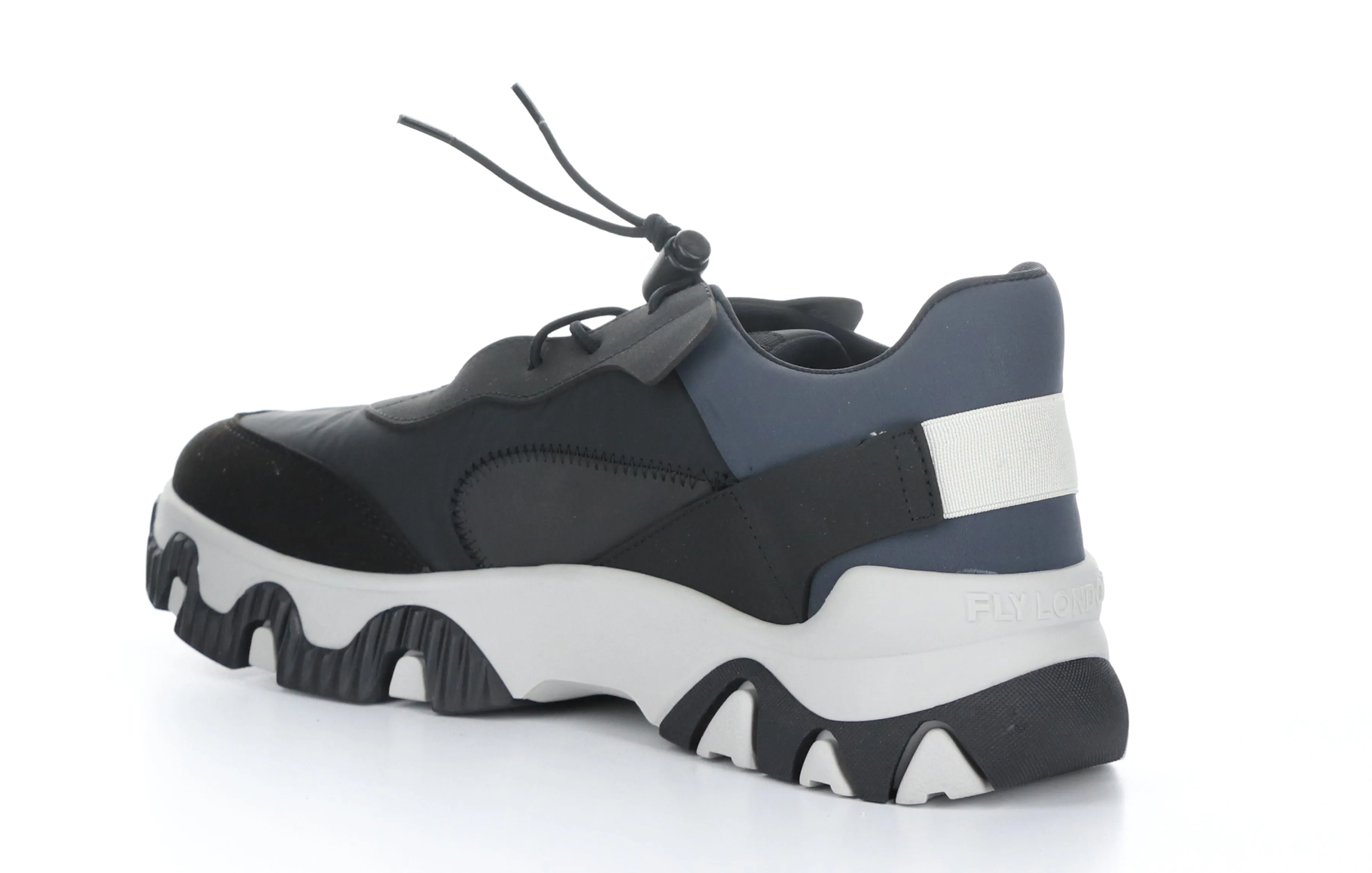 FEON749FLY Multi Black Elasticated Trainers