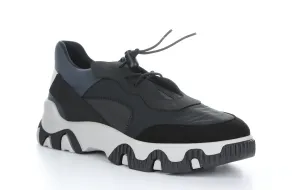 FEON749FLY Multi Black Elasticated Trainers