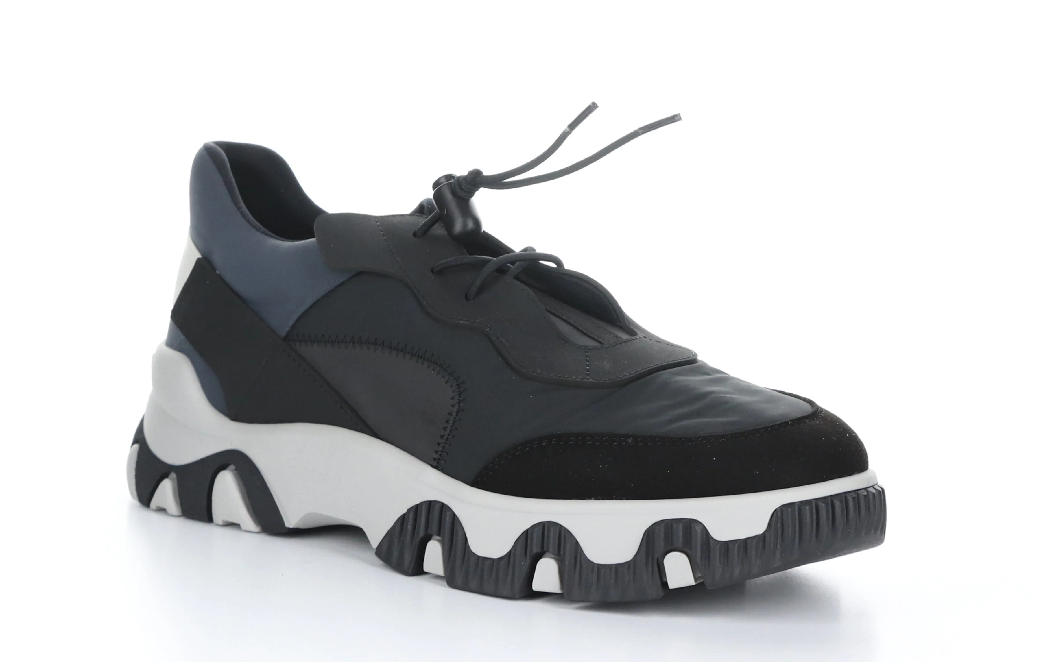 FEON749FLY Multi Black Elasticated Trainers