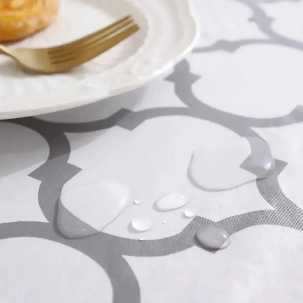 Flannel Backing Vinyl Tablecloths For Rectangle Tables