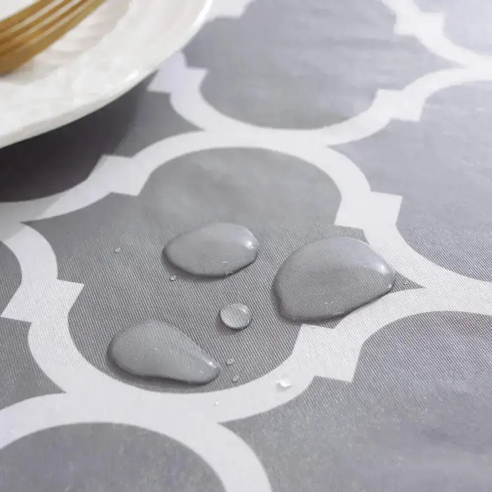 Flannel Backing Vinyl Tablecloths For Rectangle Tables