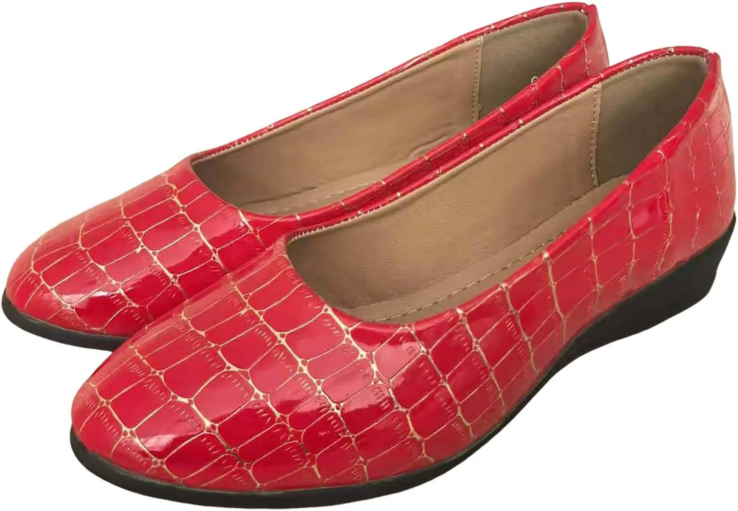 Flats for Women Dressy Comfortable Loafers Round Toe Office Shoes Slip On Ballet Flats Casual Work Shoes Dress Shoes