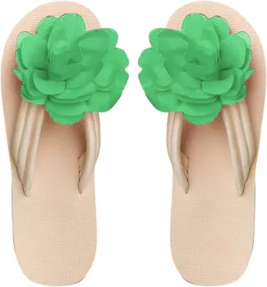 Flip Flops for Women Flower Slip On Beach Thong Sandals Shower Comfortable Non-Slip Summer Slippers Booties for Women