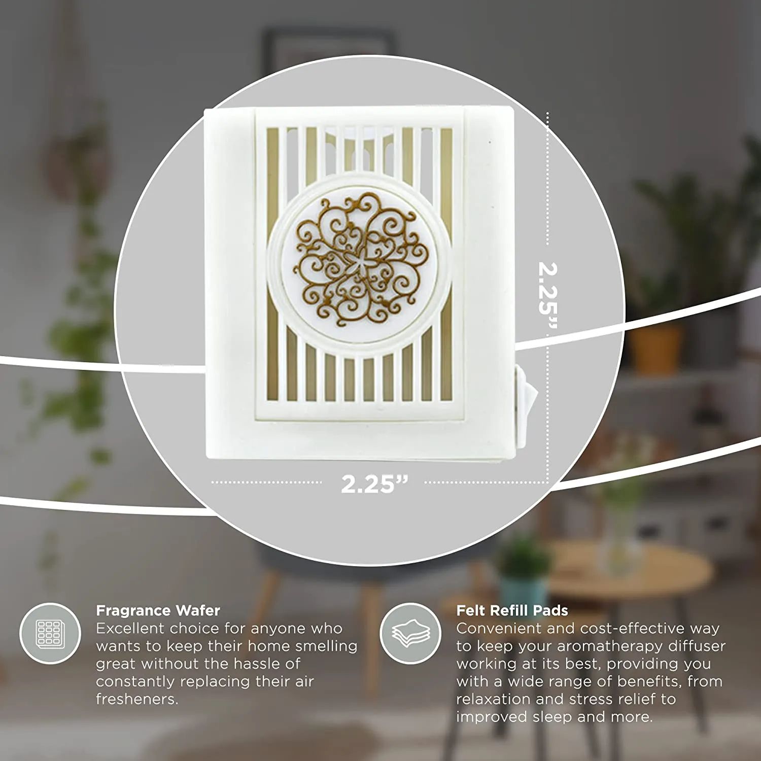 Floral Plugables® ScentSlide® Plugin Night Light Diffuser with 1 Fragrance Wafer - Opalescence