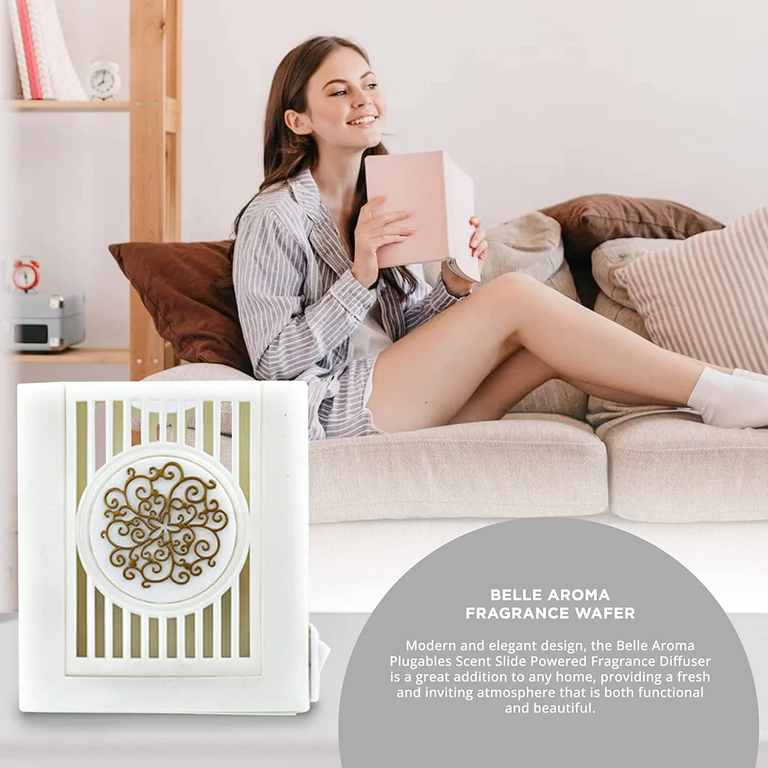 Floral Plugables® ScentSlide® Plugin Night Light Diffuser with 1 Fragrance Wafer - Opalescence
