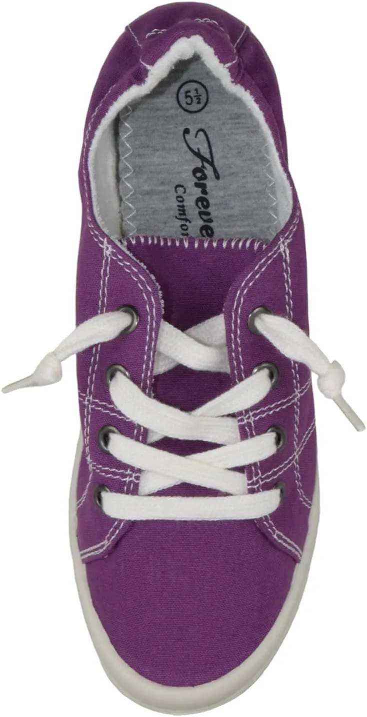 Forever Flat Women's Shoes Linen Canvas Slip-On Sneakers Lace Up Loafers Comfortable Fashion Sneakers
