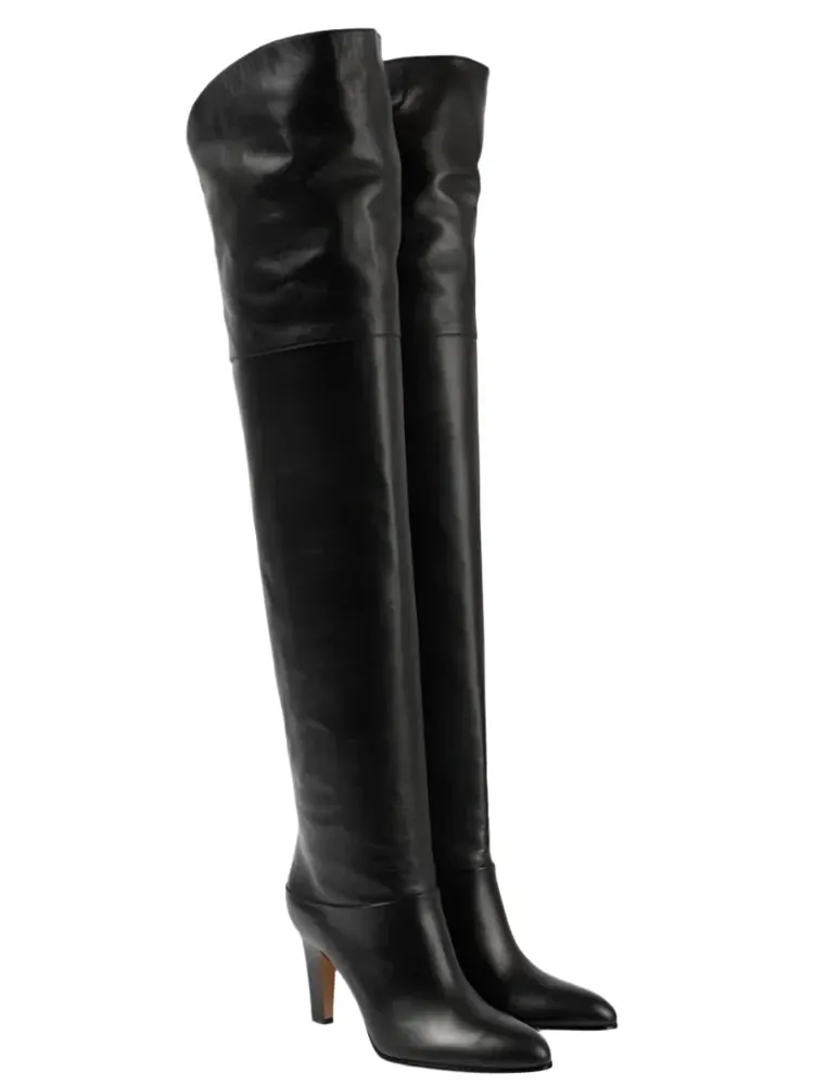FREYA | Plush Lined Leather Over-the-Knee Boots