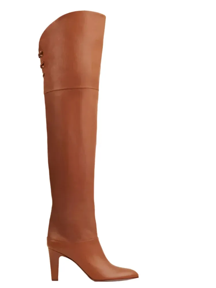 FREYA | Plush Lined Leather Over-the-Knee Boots