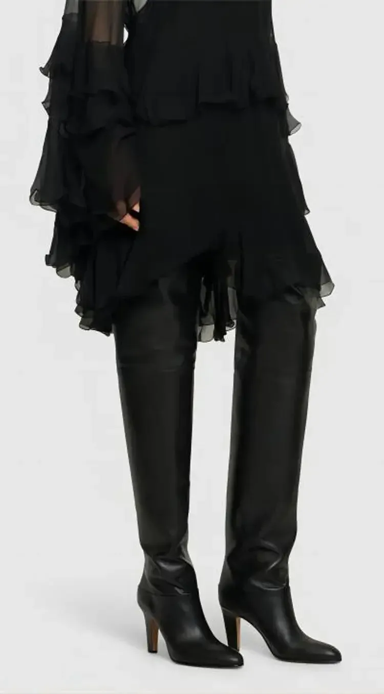FREYA | Plush Lined Leather Over-the-Knee Boots