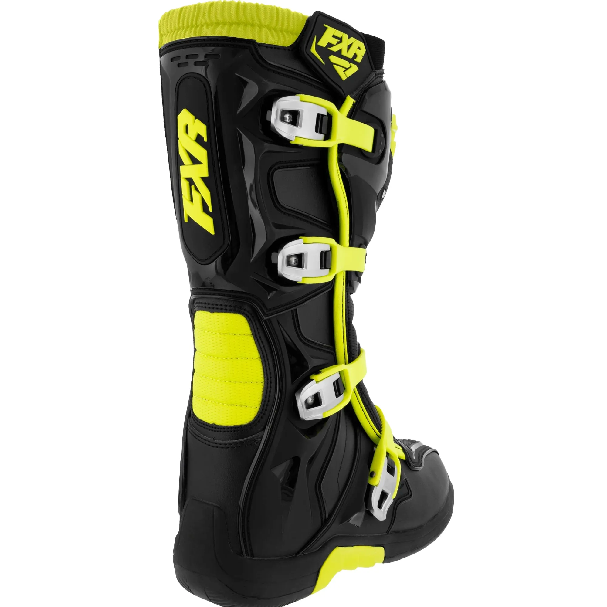 FXR  Factory Ride Boots Maximum Protection Highly Durable Off-Road Black HiVis