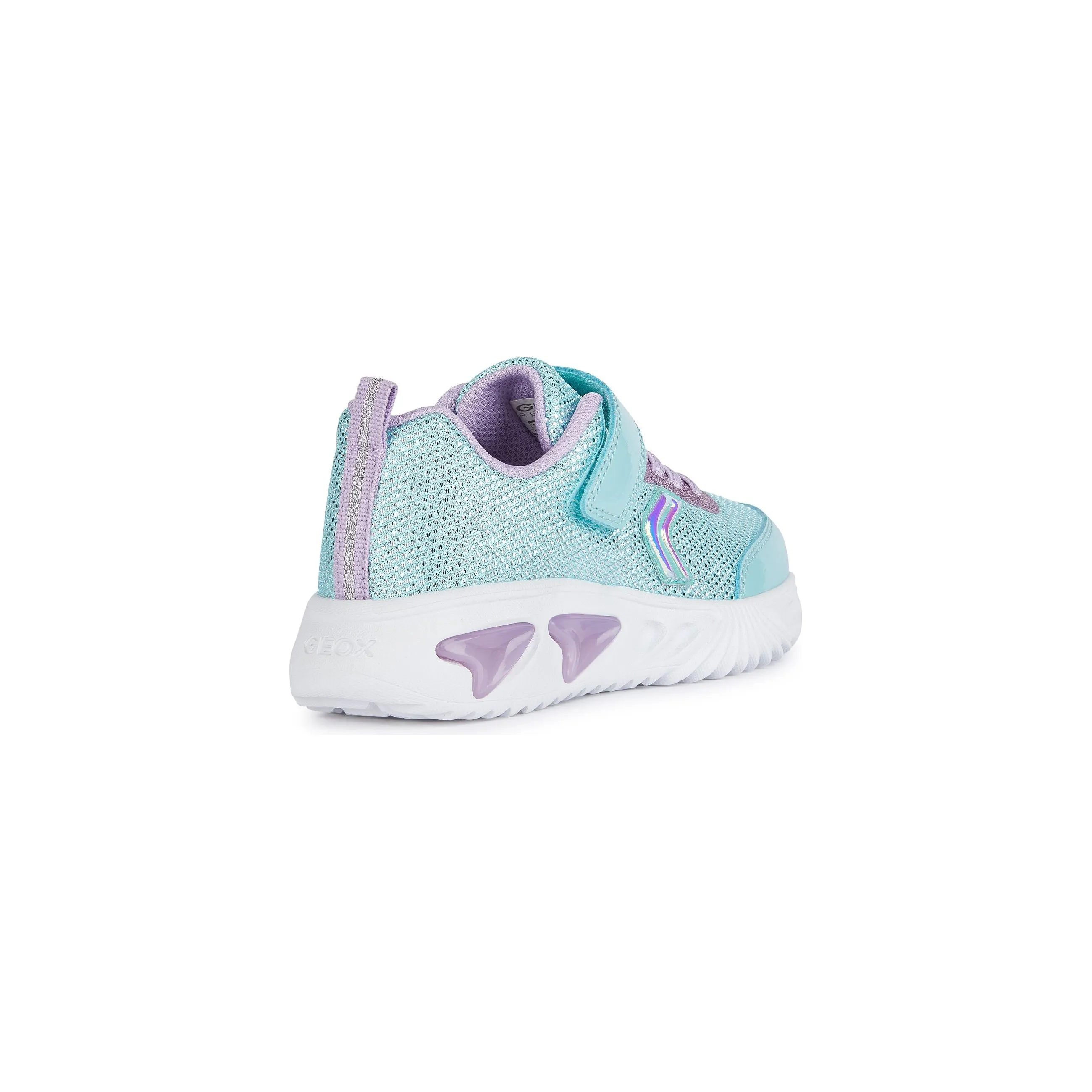 Geox Girls Trainer J Assister J45E9A Aqua/Lilac