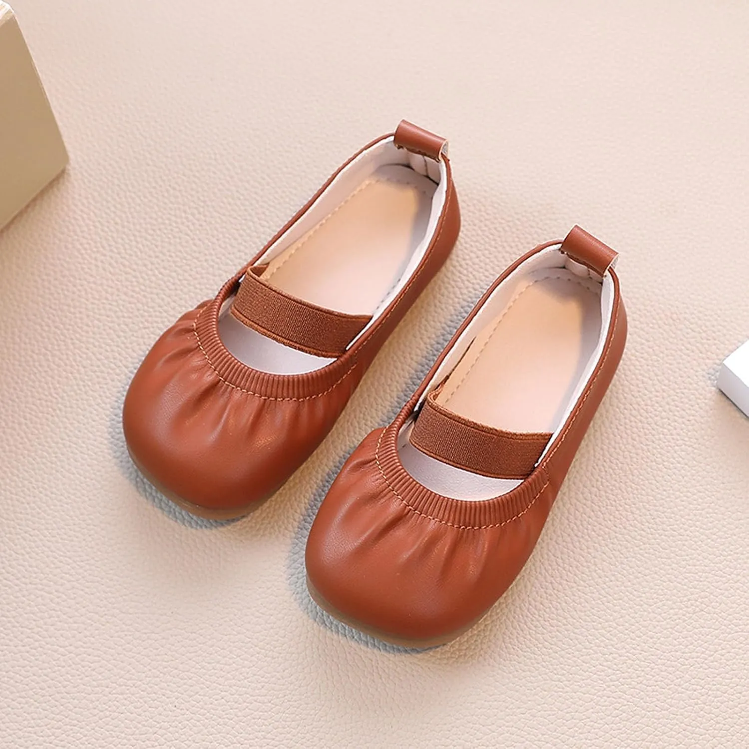 Girl Dress Shoes Toddler Flower Kid Dress Shoes Square Toe Ballet Flats for Party School Wedding Casual Shoes
