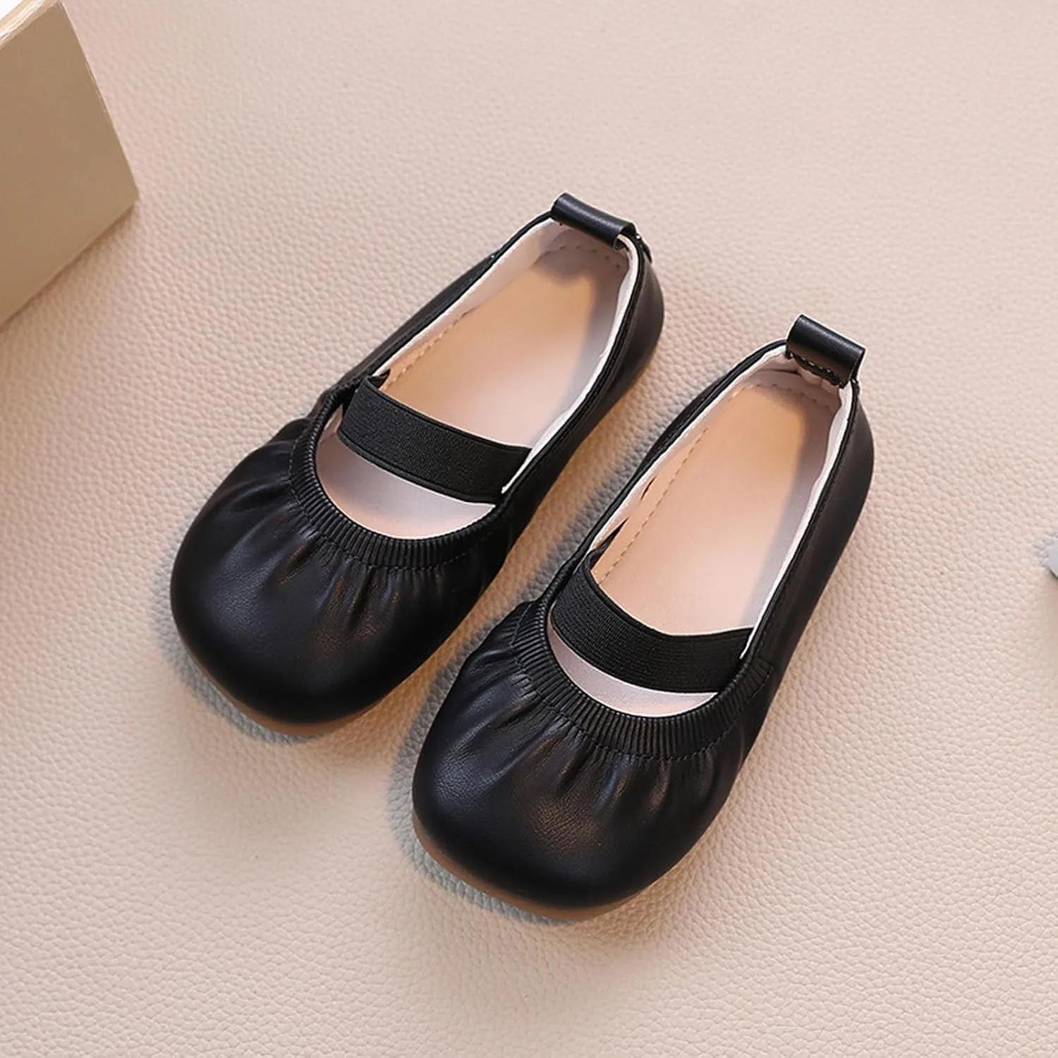Girl Dress Shoes Toddler Flower Kid Dress Shoes Square Toe Ballet Flats for Party School Wedding Casual Shoes