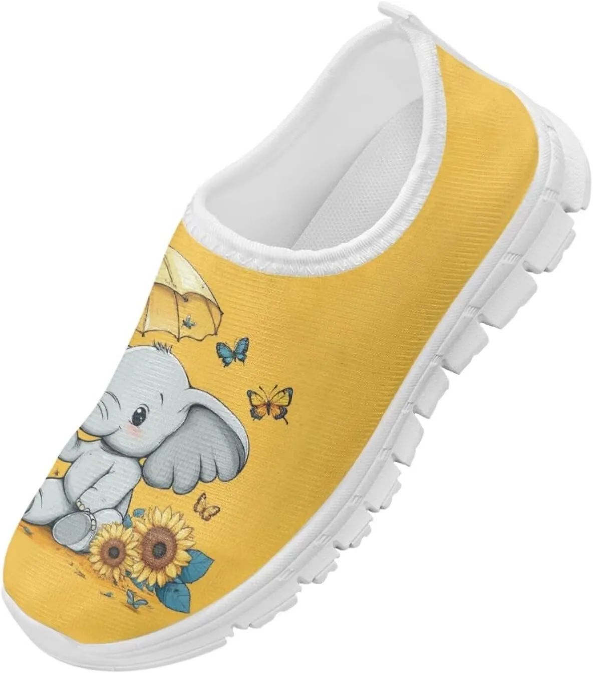 Girls Athletic Shoes Cute Kids Gym Running Slip On Shoes for Girls