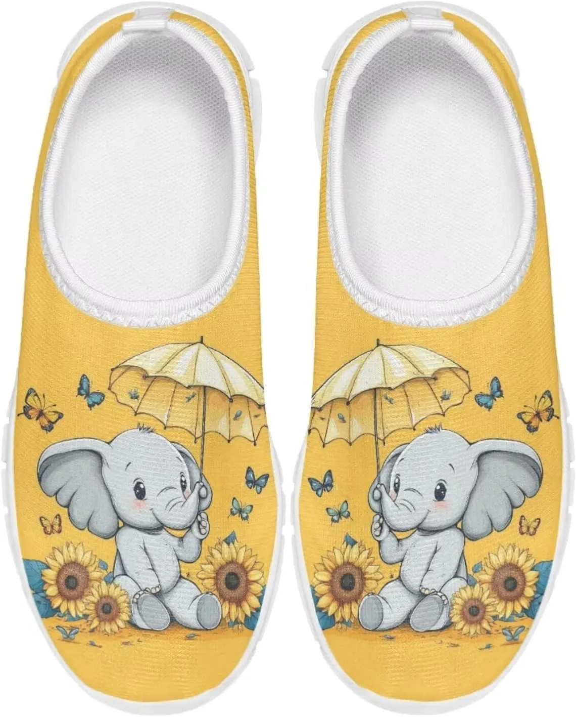 Girls Athletic Shoes Cute Kids Gym Running Slip On Shoes for Girls