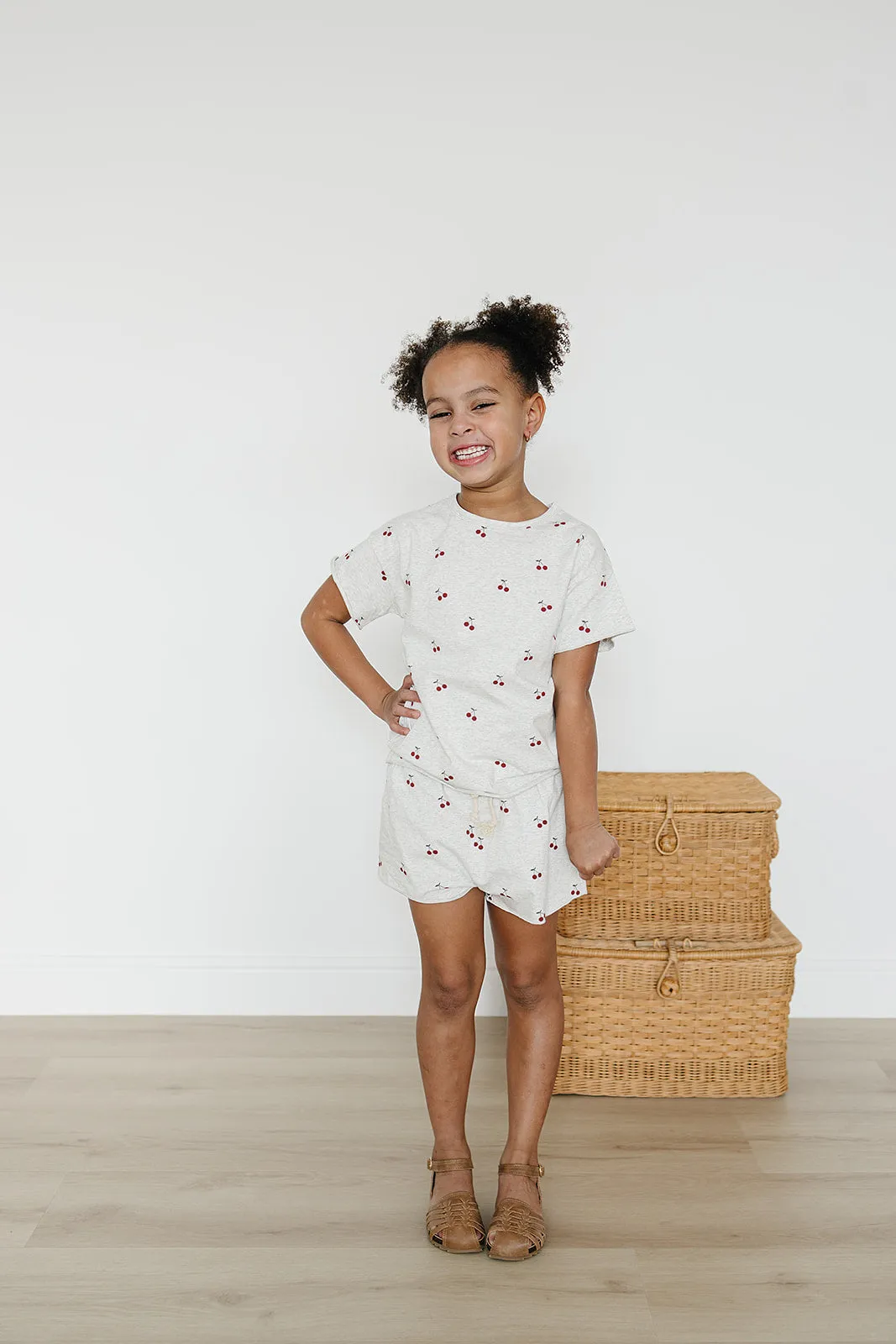 Girls Cherries Short Set