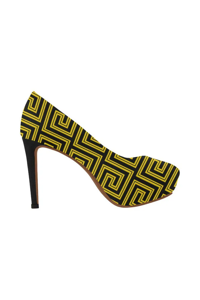 Greek Key Women's High Heels