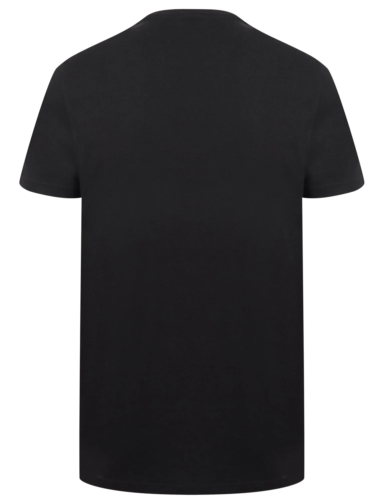 Guitar Festival Motif Cotton T-Shirt In Jet Black - South Shore