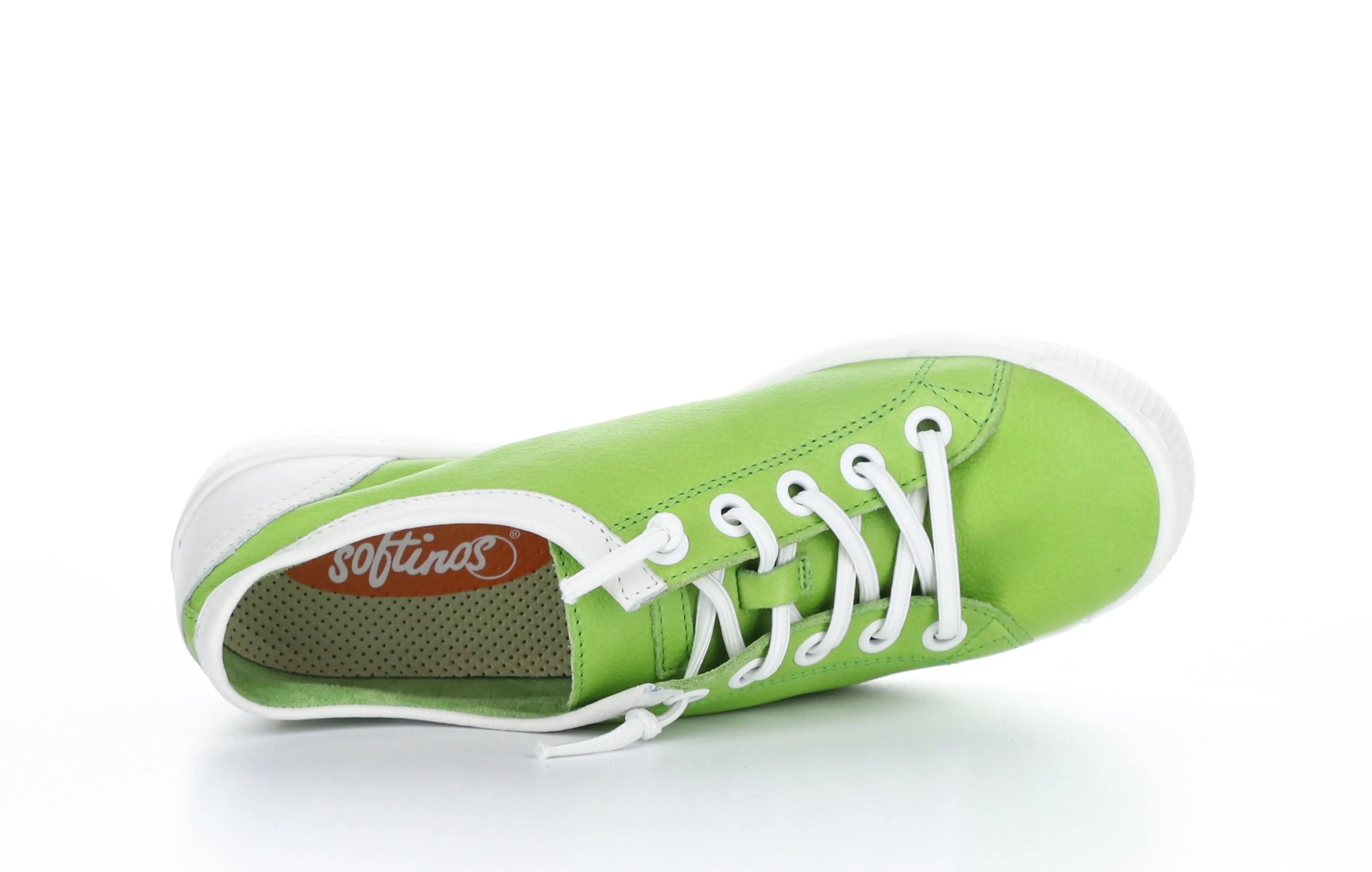ISLAII557SOF Supple Apple Green/White Slip-on Trainers