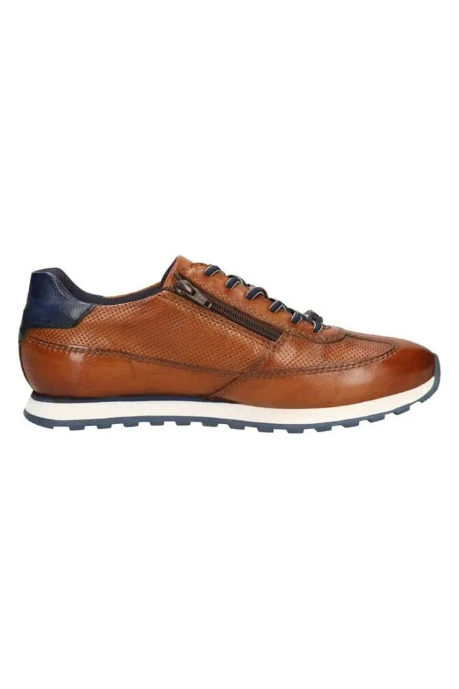 Ivar Leather Trainers - Cognac