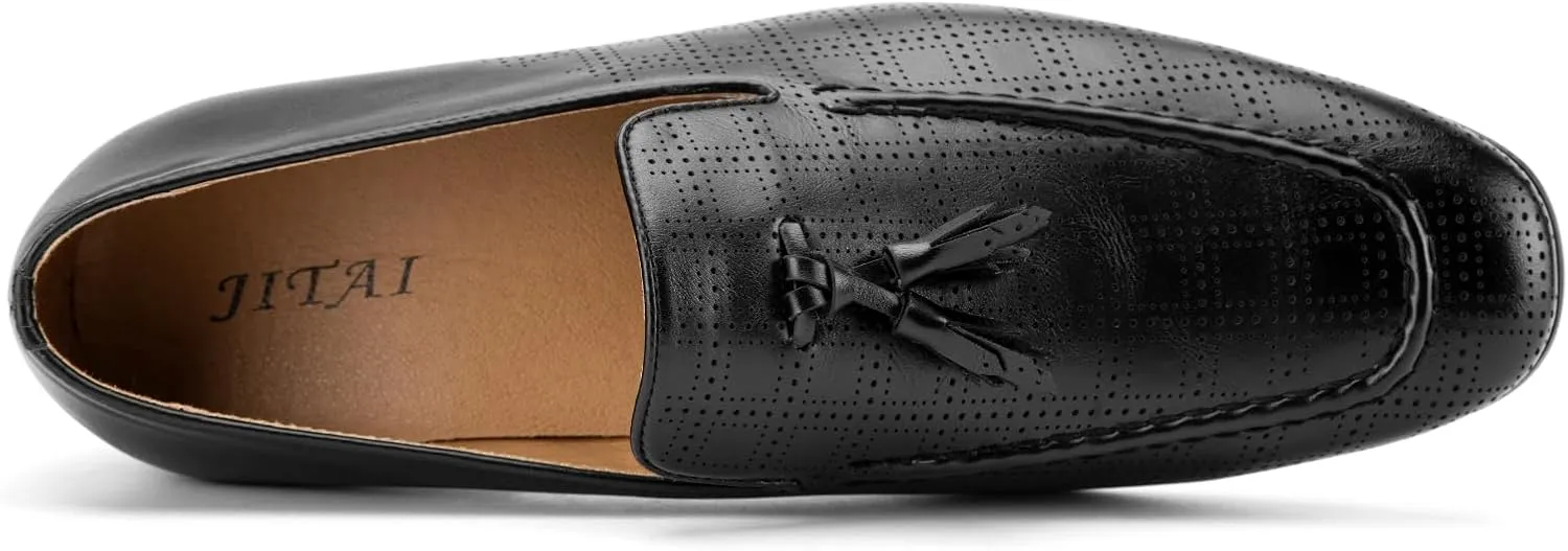 JITAI Men's Casual & Dress Slip-On Loafers - Luxury Fashion Business Prom Shoes