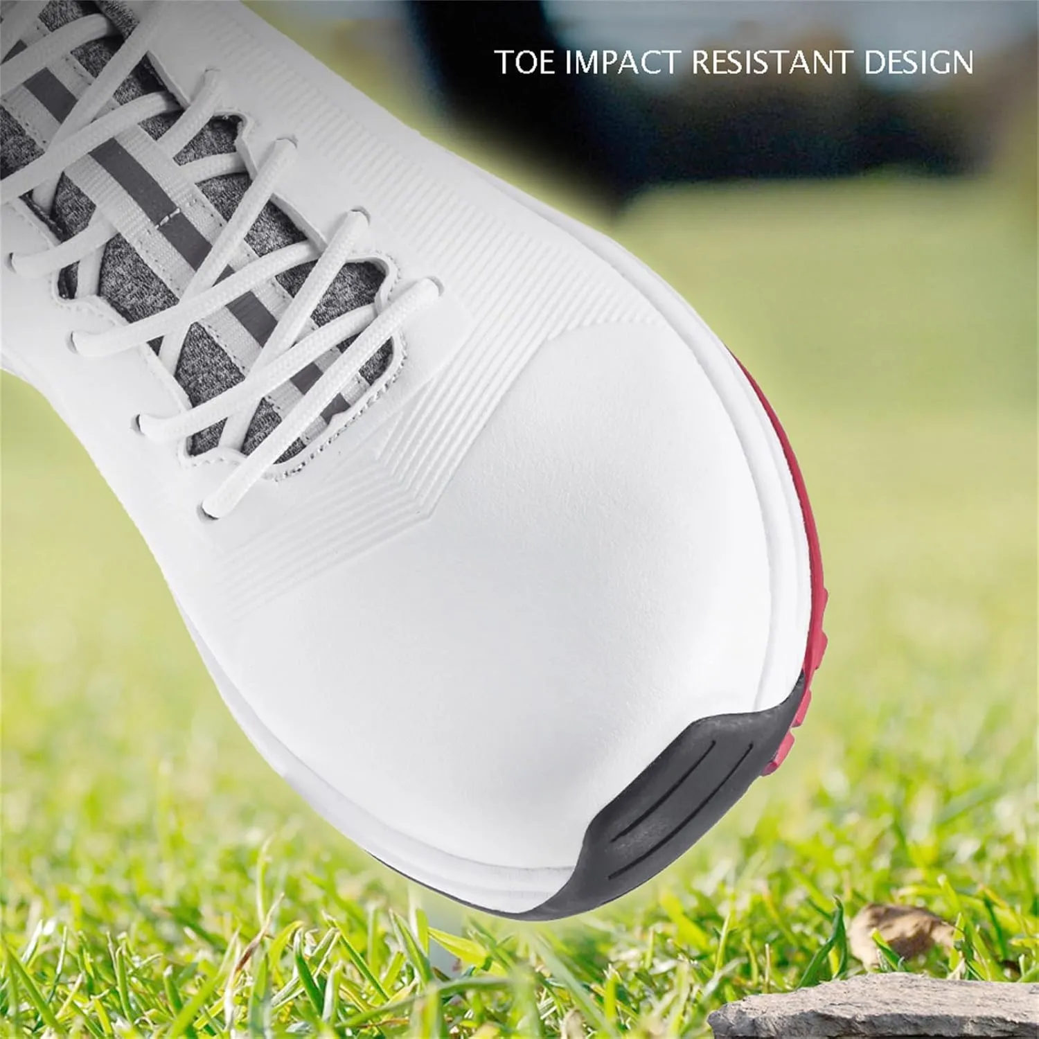 JiuQing Golf Shoes Men Waterproof Professional Golfing Trainers Spikeless Outdoor Anti Slip Walking Footwear