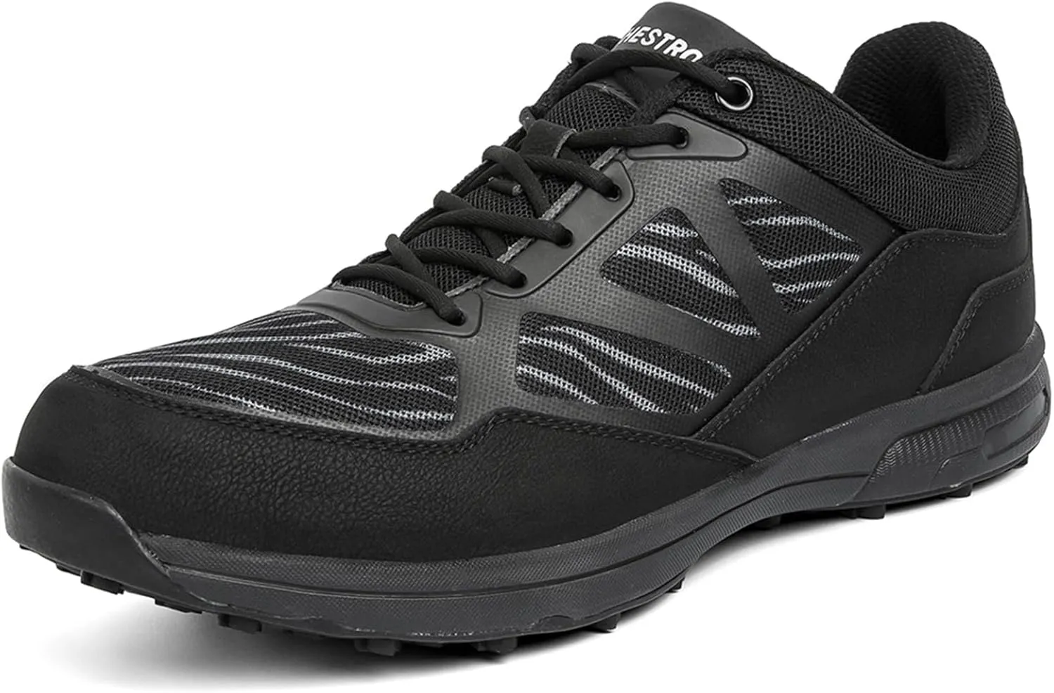 JiuQing Men Golf Shoes Breathable Spikeless Professional Golfing Trainers Outdoor Anti Slip